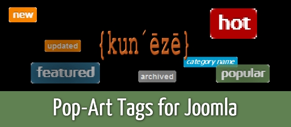 Joomla Pop-Art Tags For Joomla Extension