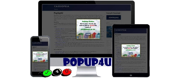 Joomla PopUp4U Extension