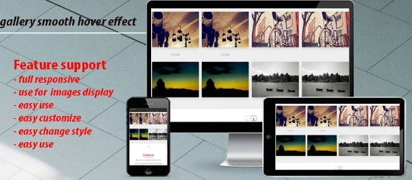 Joomla Portfolio Gallery Smooth Hover Effect Extension