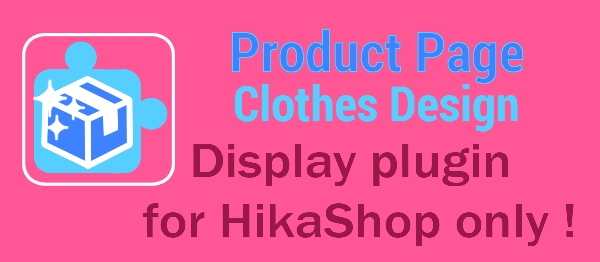 Joomla Product Design Clothes For HikaShop Extension