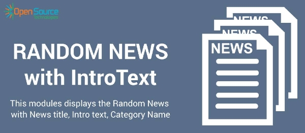 Joomla RandomNews With IntroText Extension