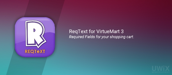 Joomla ReqText For VirtueMart Extension