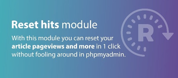 Joomla Reset Hits Extension