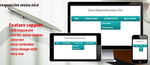 Joomla Responsive Menu Nice Extension