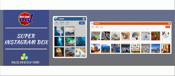 Joomla Responsive Super Instagram Box Extension