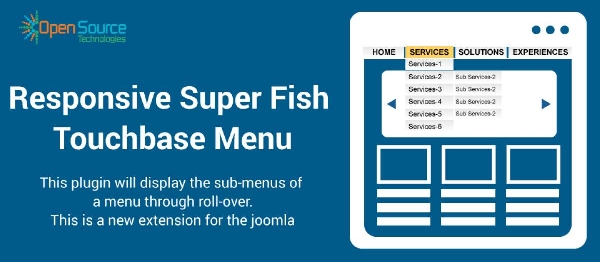 Joomla Responsive SuperFish Touchbase Menu Extension