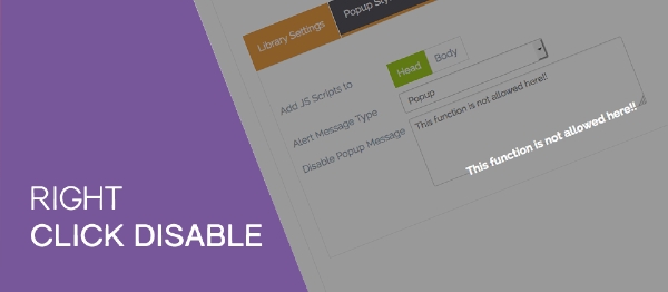 Joomla Right Click Disable Extension