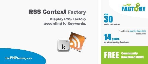 Joomla RSS Context Factory Extension