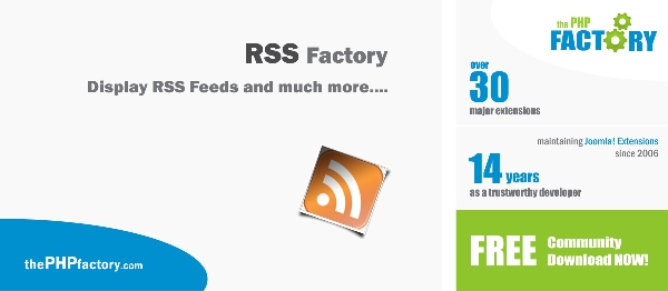 Joomla RSS Factory (lite Version) Extension