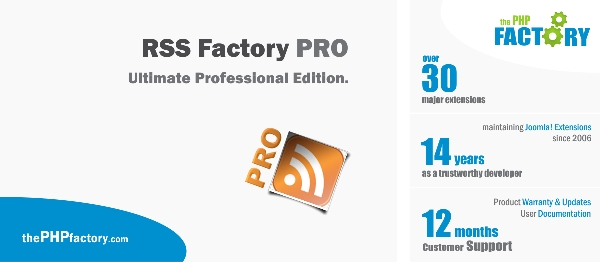 Joomla RSS Factory PRO Extension