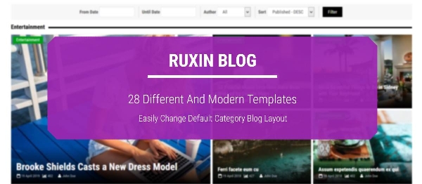 Joomla Ruxin Blog Extension