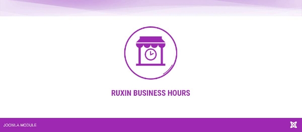 Joomla Ruxin Business Hours Extension