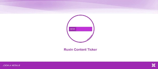 Joomla Ruxin Content Ticker Extension