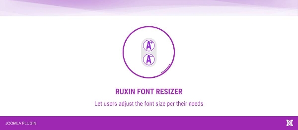 Joomla Ruxin Font Resizer Extension