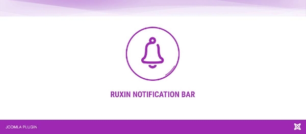 Joomla Ruxin Notification Bar Extension