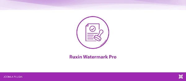 Joomla Ruxin Watermark Pro Extension