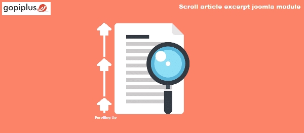 Joomla Scroll Article Excerpt Extension