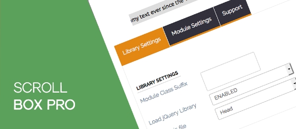Joomla Scroll Box Pro Extension