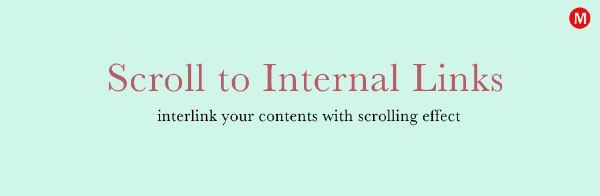 Joomla Scroll To Internal Links Extension