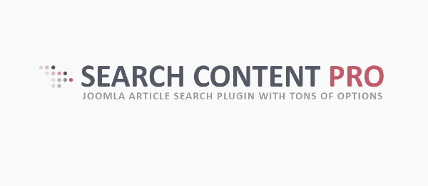 Joomla Search Content Pro Extension