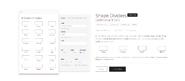 Joomla Shape Dividers For YOOtheme Pro Extension