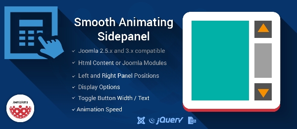 Joomla Smooth Animating Sidepanel Extension