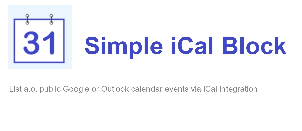 Joomla Simple ICal Block Extension