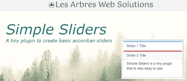 Joomla Simple Sliders Extension