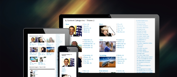 Joomla SJ Content Category Extension