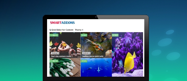 Joomla SJ Grid Slider For Content Extension