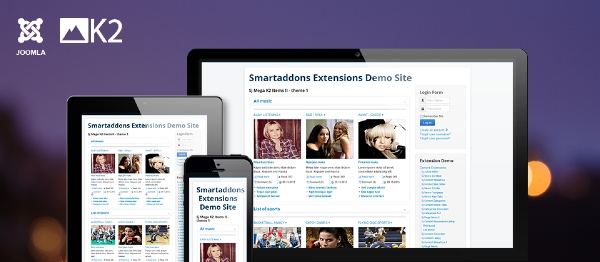Joomla SJ Mega K2 Items II Extension