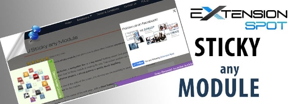 Joomla SJ Sticky Any Module Extension