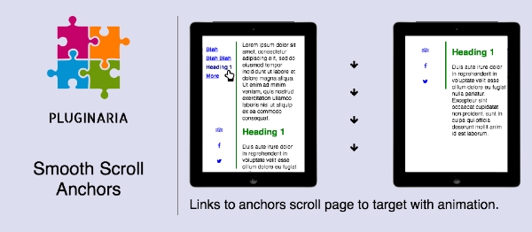 Joomla Smooth Scroll Anchors Extension