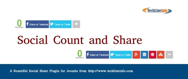 Joomla Social Count And Share Extension