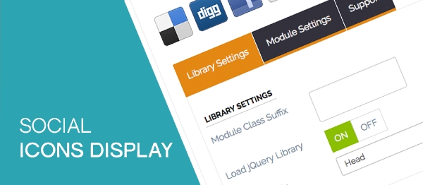 Joomla Social Icon Display Extension