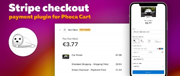 Joomla Stripe Checkout For Phoca Cart Extension