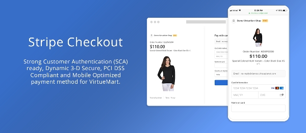 Joomla Stripe Checkout For VirtueMart Extension