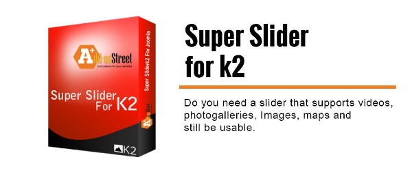 Joomla Super Slider For K2 Extension