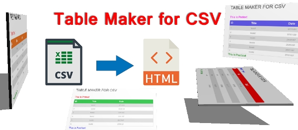 Joomla Table Maker For CSV Extension