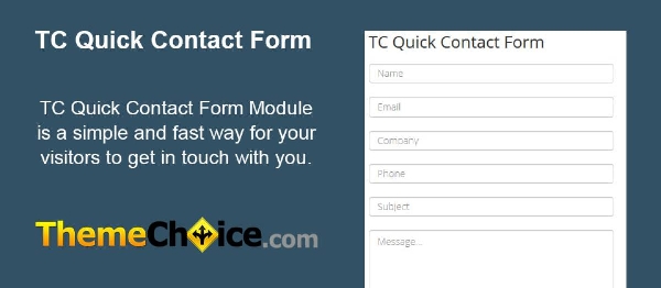 Joomla TC Quick Contact Form Extension