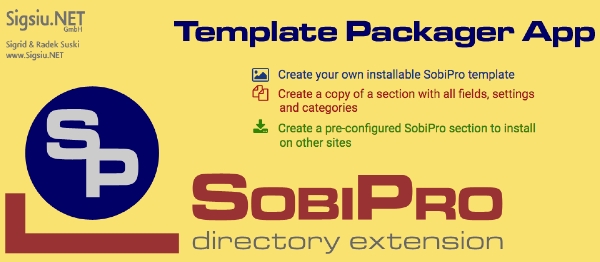 Joomla Template Packager Application For SobiPro Extension