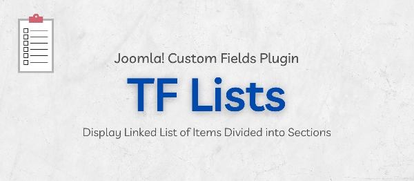 Joomla TF Lists Extension