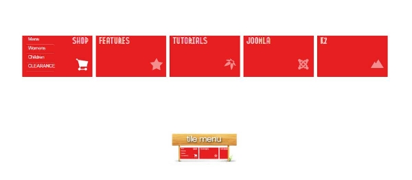 Joomla Tile Menu Extension