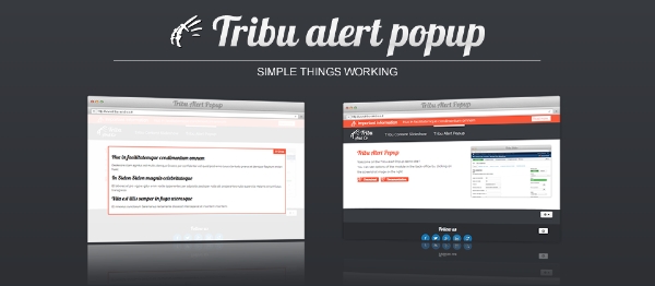 Joomla Tribu Alert Popup Extension