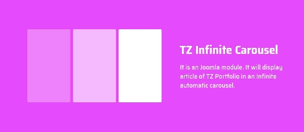 Joomla TZ Infinite Carousel Extension