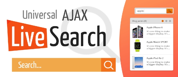 Joomla Universal AJAX Live Search Extension