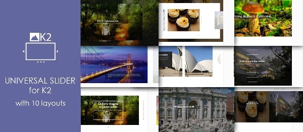 Joomla Universal Slider For K2 Extension
