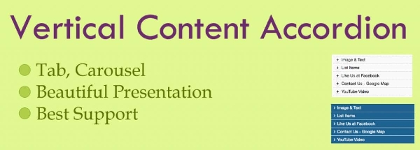 Joomla Vertical Content Accordion Extension