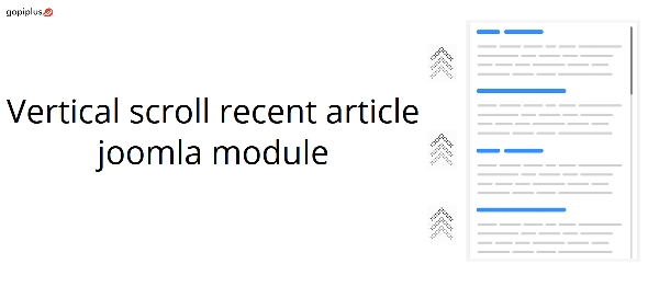 Joomla Vertical Scroll Recent Article Extension