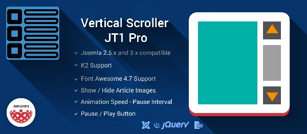 Joomla Vertical Scroller JT1 Pro Extension